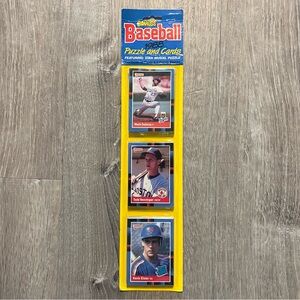SEALED VINTAGE 1988 Donruss Baseball Blister Packs 75 Cards &‎ 9 Puzzle Pieces